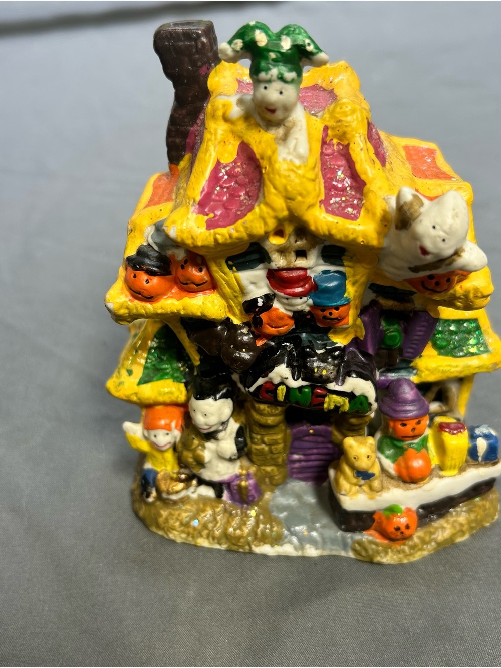 Spooky Hollow Halloween Village Haunted Cinema NO LIGHT